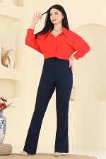 A.B. - Pants 8210AB368-MS Navy Blue (1)