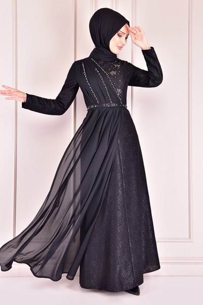 Robe noir perle sales