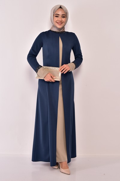 ASM - Pullu Elbise İndigo ASM2581 (1)