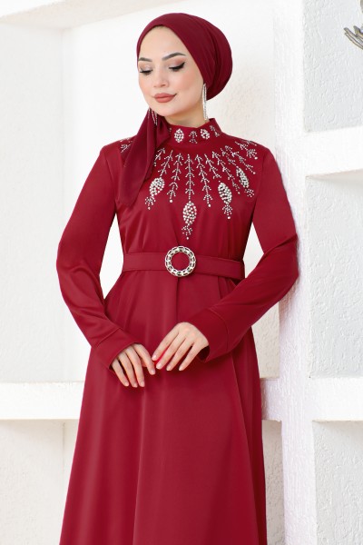 Satine Robe de soiree DS5376 Rouge